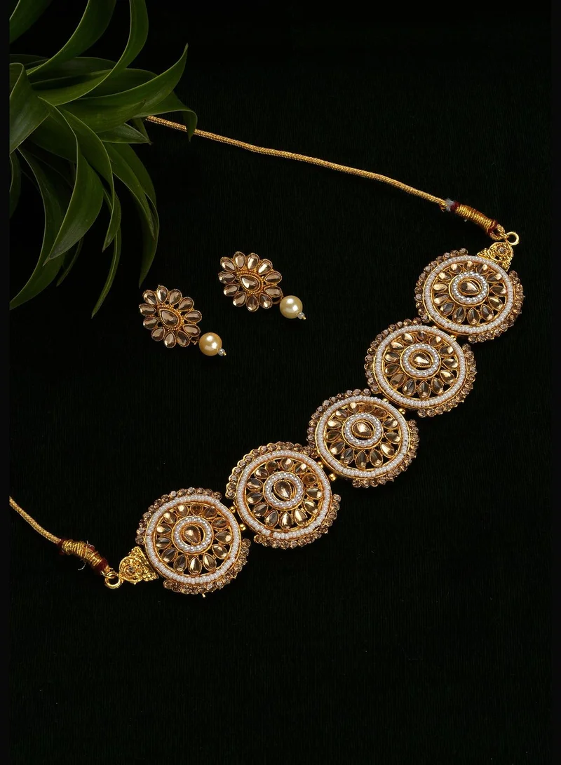 SOHI Meenakari Gold Plated Necklace