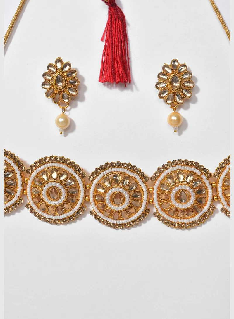 SOHI Meenakari Gold Plated Necklace