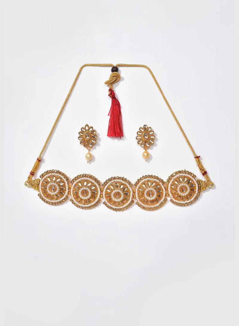 SOHI Meenakari Gold Plated Necklace