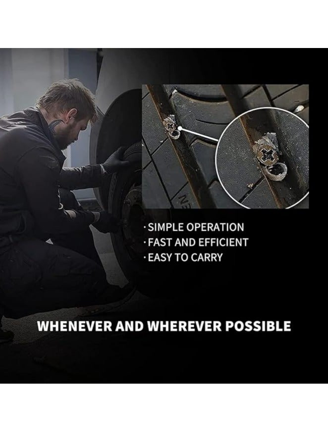20 PCS Car Tire Repair Rubber Nail,Tire Repair Spiral Rubber Nails, Auto Motorcycle Vacuum Tire Repair Nail Fast Repair Tool Self-Service Tire Repair Nail - Image 5