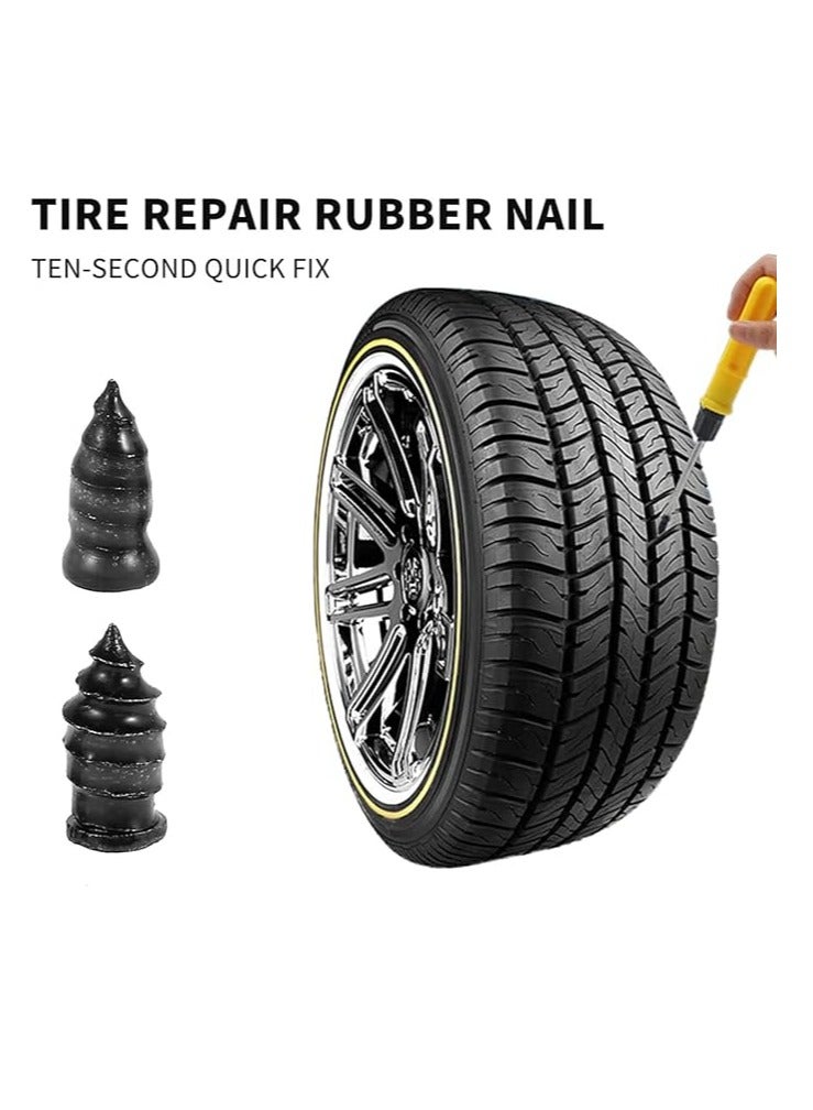 20 PCS Car Tire Repair Rubber Nail,Tire Repair Spiral Rubber Nails, Auto Motorcycle Vacuum Tire Repair Nail Fast Repair Tool Self-Service Tire Repair Nail - Image 3