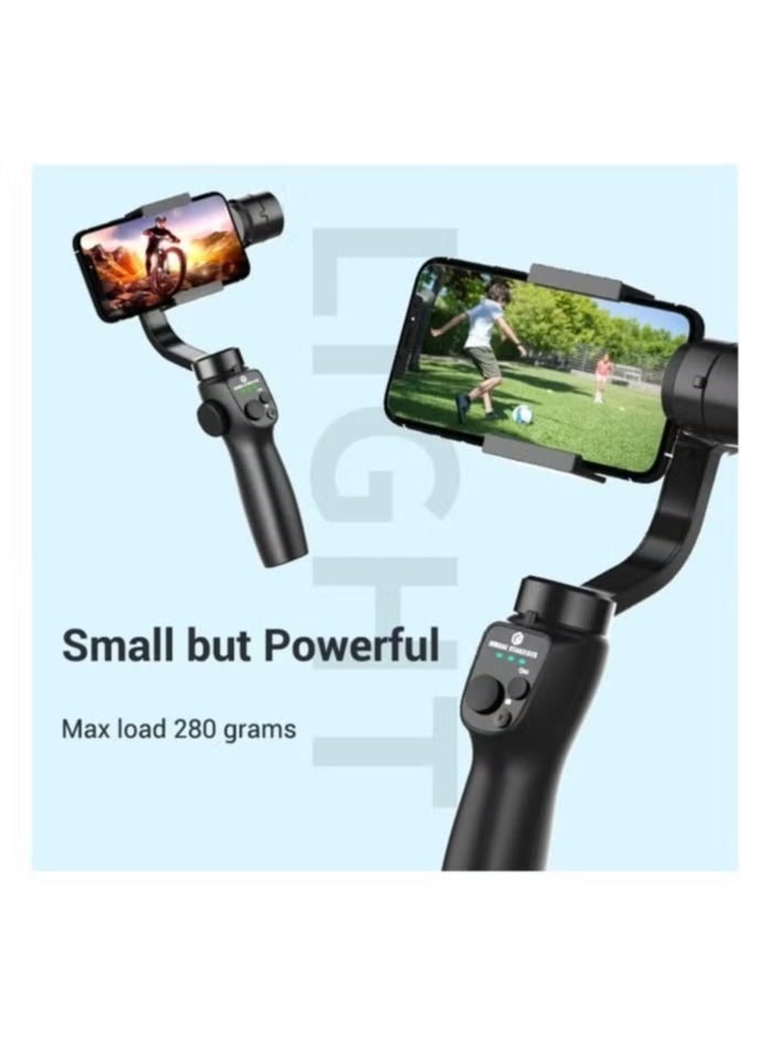 ELTRAZONE - F10 3-Axis Foldable Smartphone Gimbal Stabilizer – Portable Handheld Video Stabilizer for iPhone & Android, Smooth Recording for Vlogging, Travel & Live Streaming, Adjustable Angle & Intelligent Tracking for Cinematic Content Creation Anywhere - Image 1