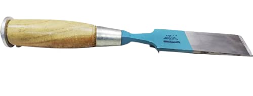 FTE Patasi Strong Steel Blade Chisel Choursi with Striking Head for Heavy Duty Carpentry Works Along with Wooden Grip Handle Chisel Size 35 x 30 cm