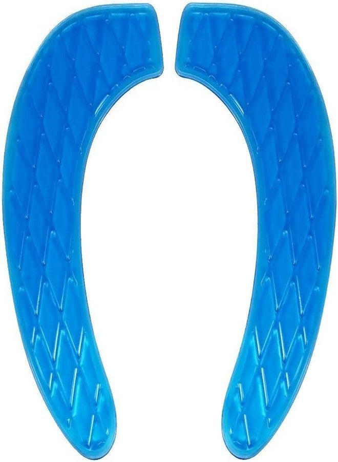 Gel Toilet Seat Cover, Toilet Seat Cushion, Toilet Cover Portable and Washable Toilet Seat Cover Universal, Washable, for Standard U Shape Toilet Seats (Blue) - Image 1