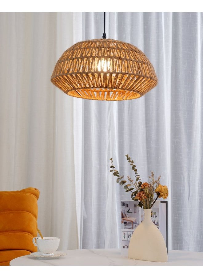 tbshomelamp Jute-Boho Celling Lighting Beige  45x35 cm  - Image 1