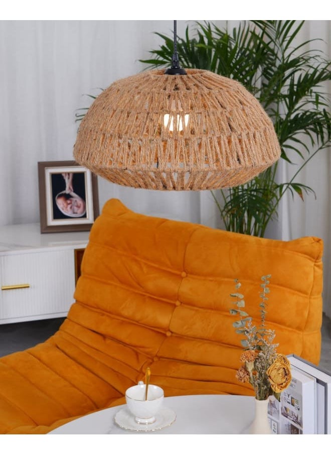 tbshomelamp Jute-Boho Celling Lighting Beige  45x35 cm  - Image 2