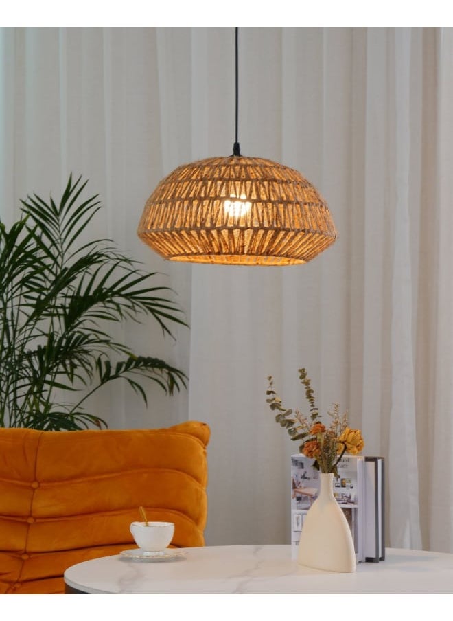tbshomelamp Jute-Boho Celling Lighting Beige  45x35 cm  - Image 3