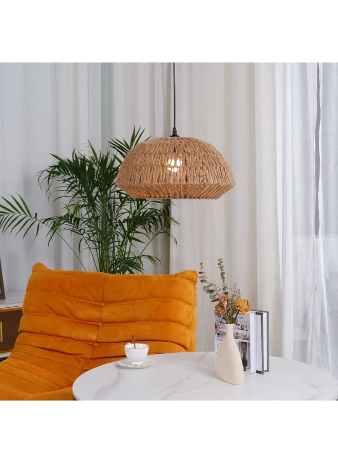 tbshomelamp Jute-Boho Celling Lighting Beige  45x35 cm  - Image 4