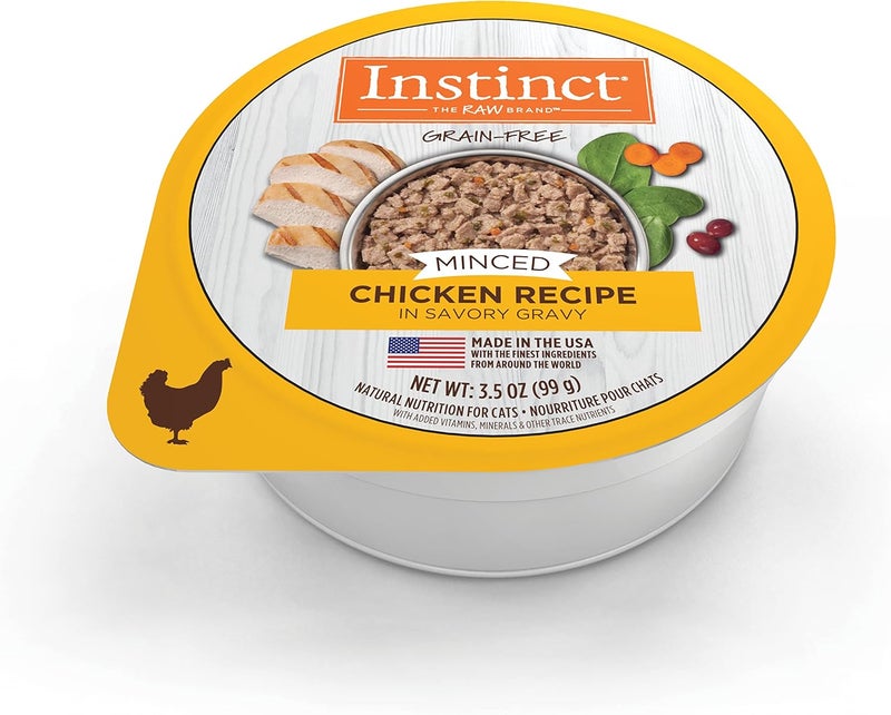 Instinct وصفة طعام قطط مفروم دجاج حقيقي خالي من الحبوب - 3.5 أونصة - Image 2