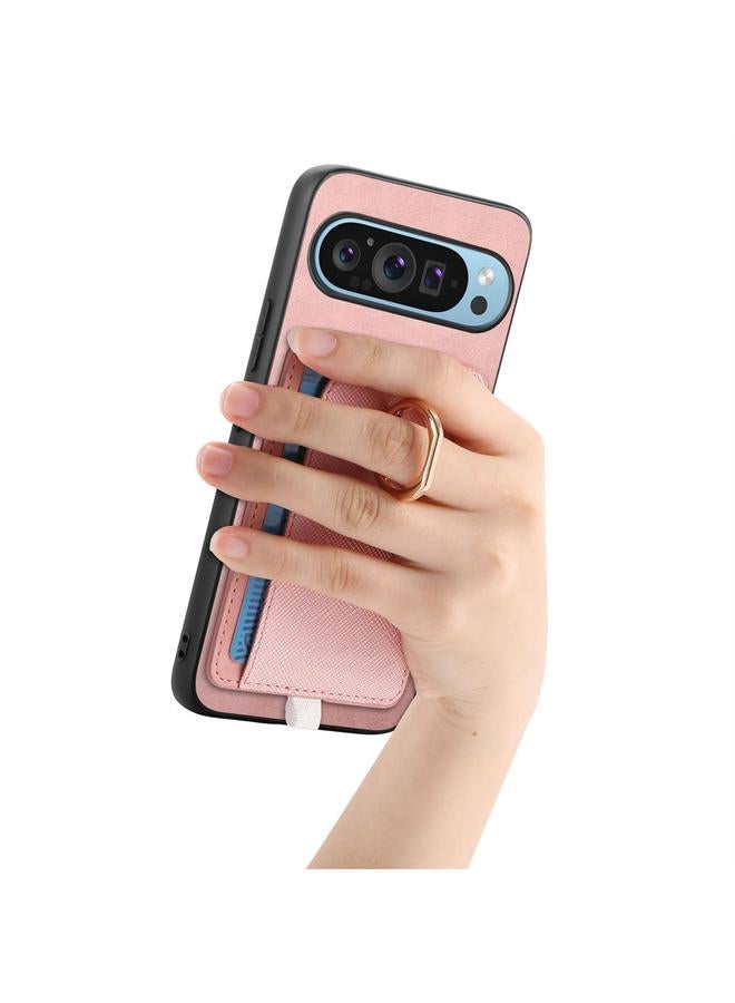 إيروريكس جراب هاتف Google Pixel 8a بتصميم كلاسيكي من الجلد مع حلقة جانبية وحقيبة بطاقات وحافظة MagSafe - Image 5