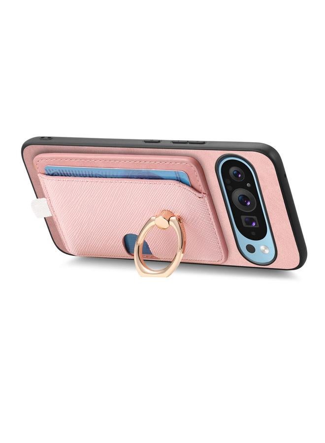 إيروريكس جراب هاتف Google Pixel 8a بتصميم كلاسيكي من الجلد مع حلقة جانبية وحقيبة بطاقات وحافظة MagSafe - Image 3