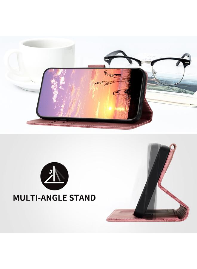 اس-توب جراب لهاتف Infinix Hot 50 Pro+ 4G مصنوع من الجلد المنقوش برأس فيل مع حبل تعليق - Image 4