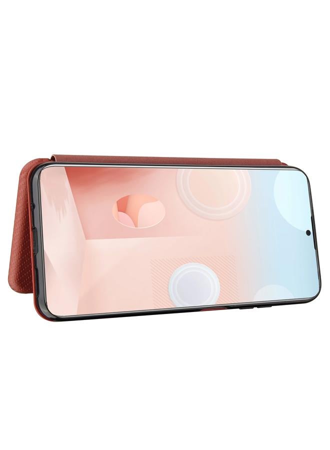 Green Tiger Case For HTC Desire 21 Pro Carbon Fiber Texture Horizontal Flip TPU + PC + PU Leather Case with Card Slot - Image 5