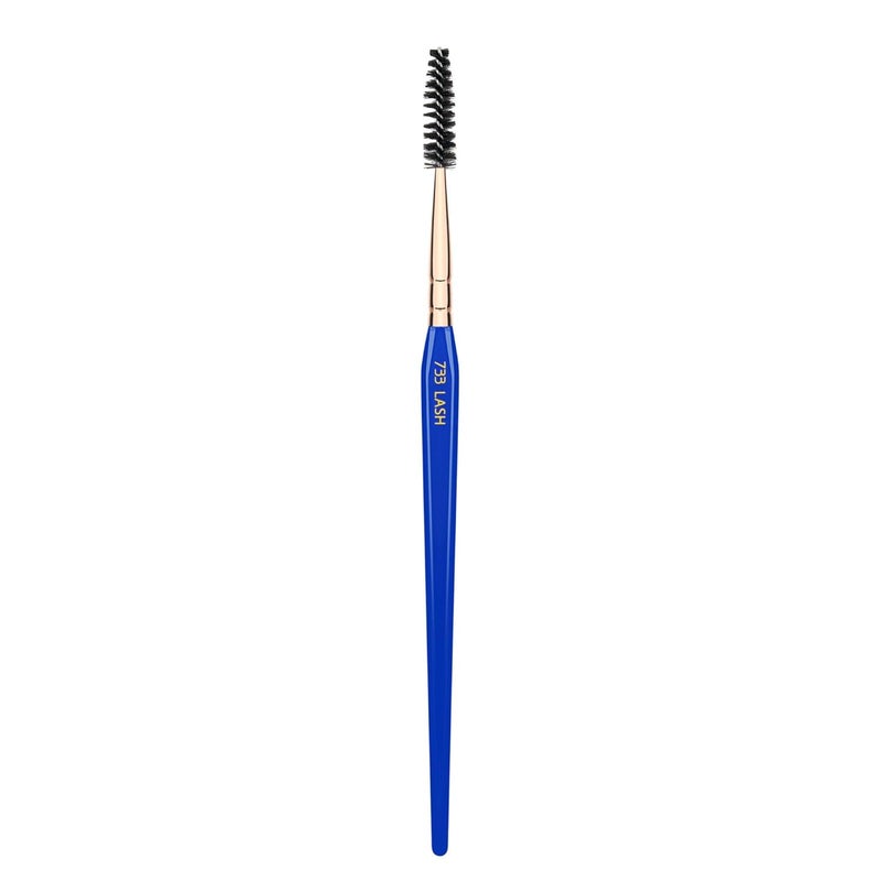 Bdellium Tools Professional Makeup Brush - Golden Triangle 733 Lash - With All Vegan and Soft Synthetic Fibers, For Applying Mascara (Blue, 1pc)