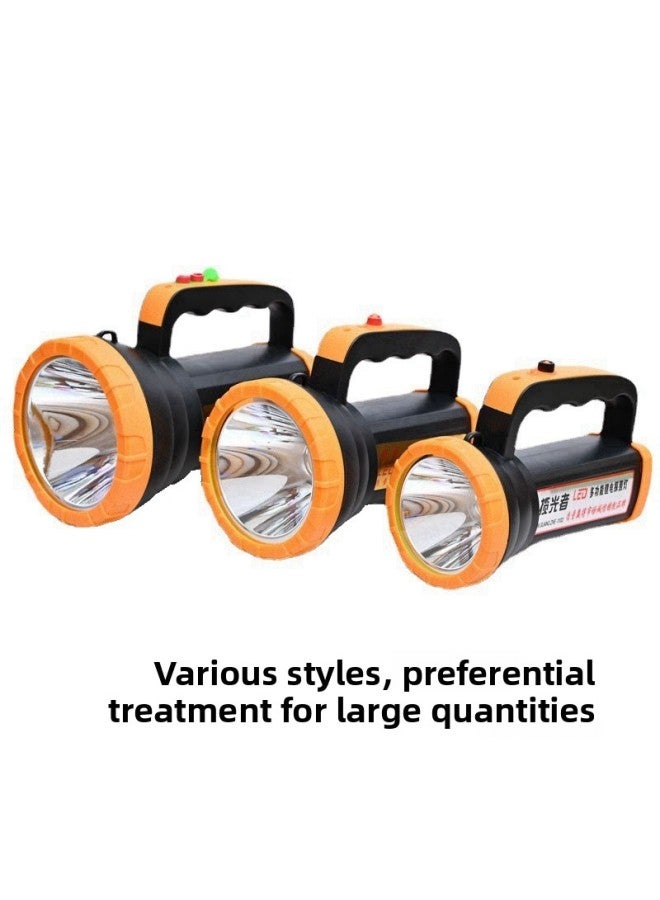 New Strong Light Led Portable Lamp Household Emergency Flashlight Outdoor Searchlight Fire Patrol Portable Lamp
