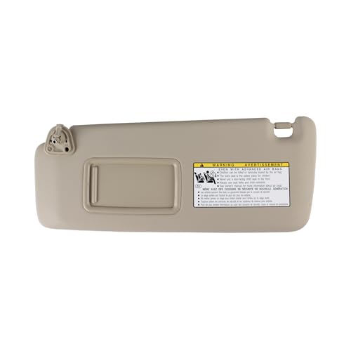 PEVAST Sun Visor for Toyota Highlander 2001 2002 2003 2004 2005 2006 2007, Left Driver Side Beige Sunvisor OE Replace for 74320-48260-A0 (Beige-Left) - Image 1