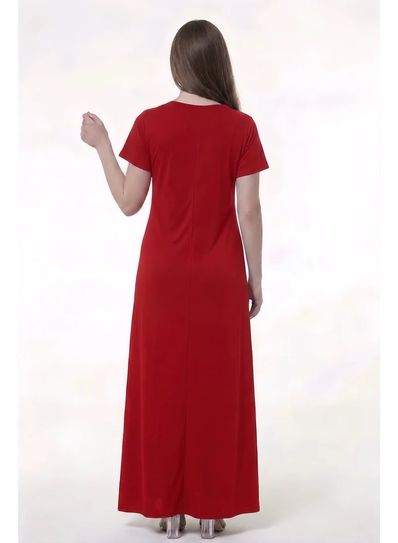 Al Bent Al Sharqieh red Women Printed cotton dress - Home Wear for Women | Best Price UAE