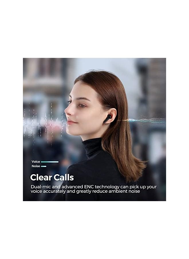 Yamdrok - Y1 Bluetooth 5.3 Earphones 13Mm Driver Stereo Sound Deep Bass 4 Mics Call Noise Cancelling Wireless Earbuds Semi In Ear Headphones Game Mode Touch Control 30H For Andriod Iphone - Image 1