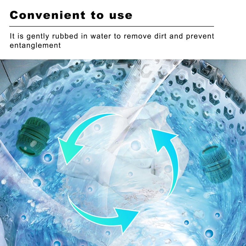 RED-SHYN Washing Machine Laundry Ball Reusable Fabric Softener Dispense Ball for Washing Sponge Cleaning Tool Household Substitute (Green) - Image 4