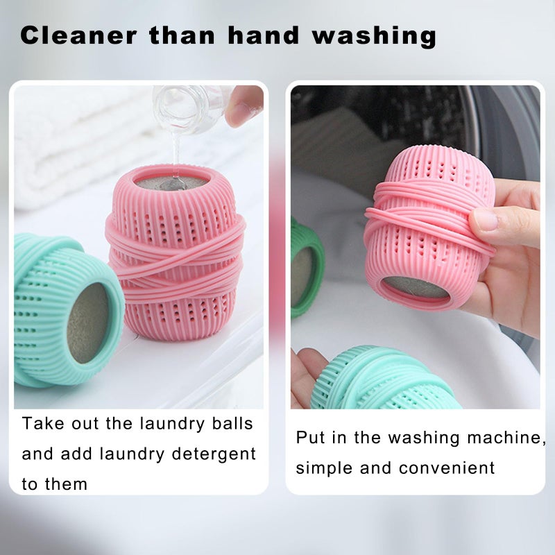 RED-SHYN Washing Machine Laundry Ball Reusable Fabric Softener Dispense Ball for Washing Sponge Cleaning Tool Household Substitute (Green) - Image 3