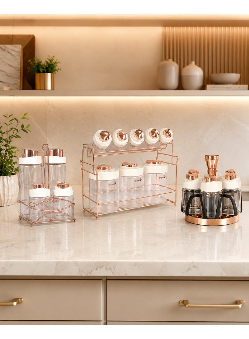 Drobina Cream Spice Container Set - Image 3