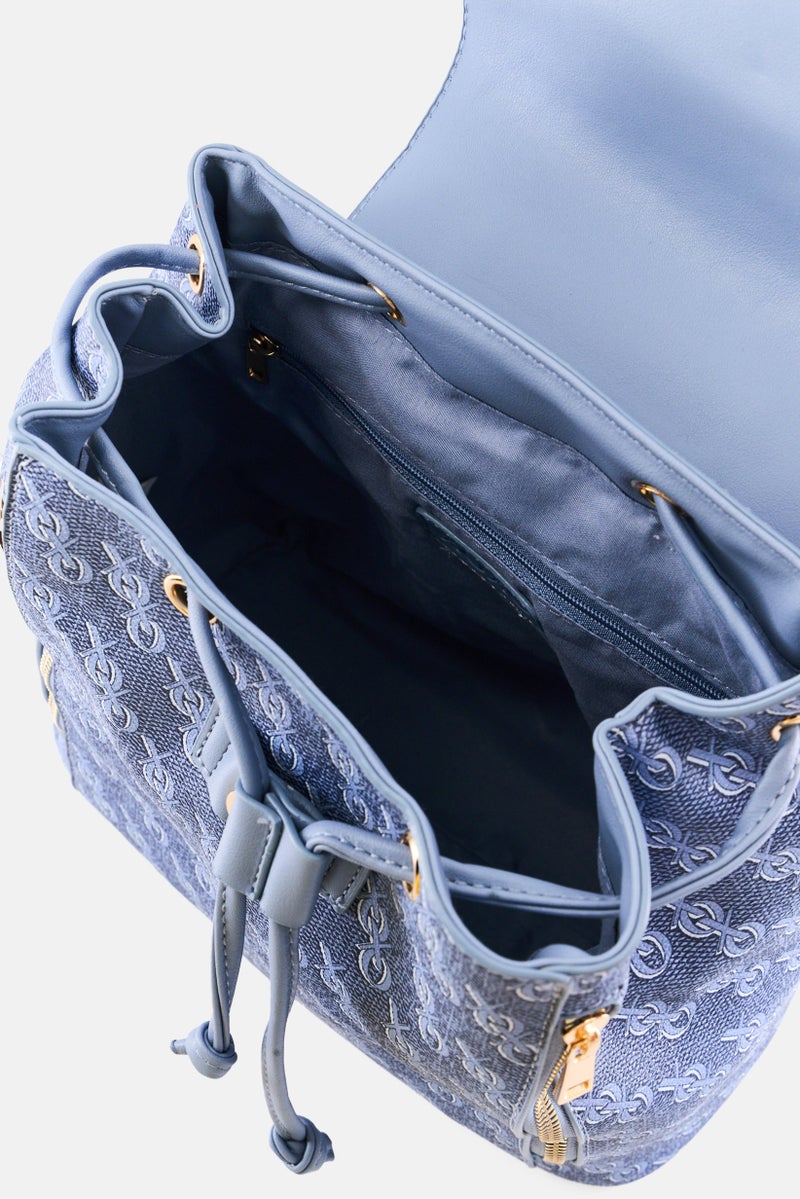 XOXO Women Brand Logo Backpack, Multicolor - Image 3