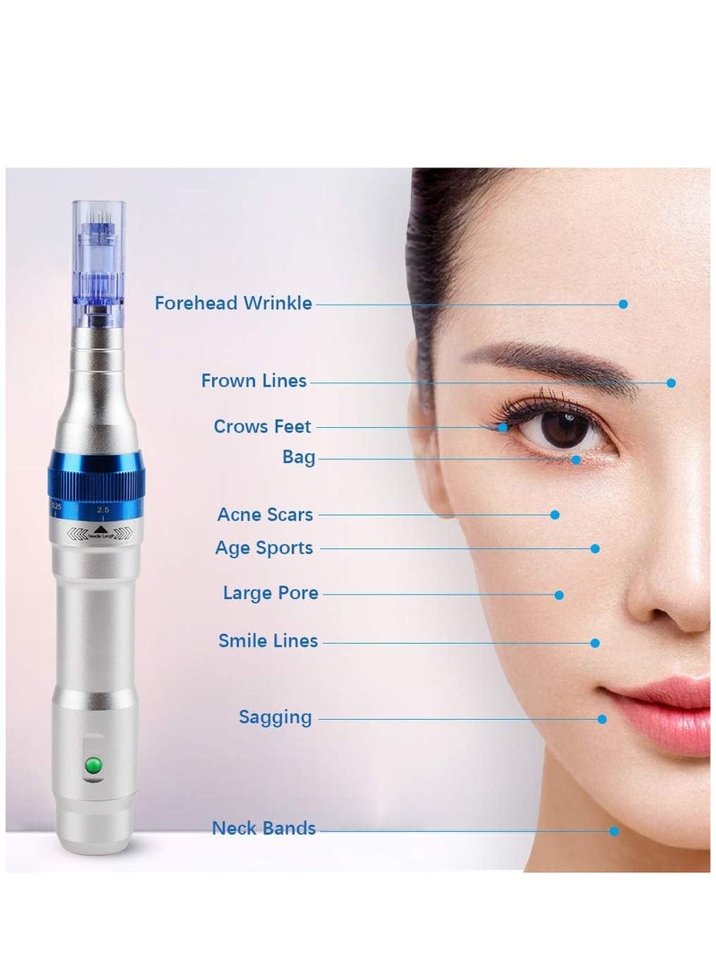 SCIENISH Sr. Pen A6 Microneedling Pen Electric Wireless Derma Pen Adjustable Microneedle - Image 2
