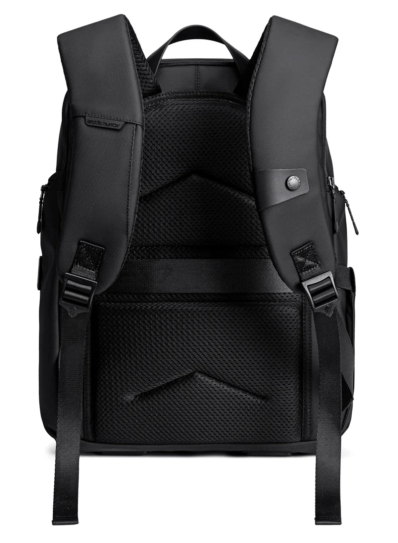 ARCTIC HUNTER Water Resistant Stylish Casual Backpack Anti-Theft Laptop Shoulder Backpack Bag with Built in USB/Earphone Port Travel College Daypack B00558 Black