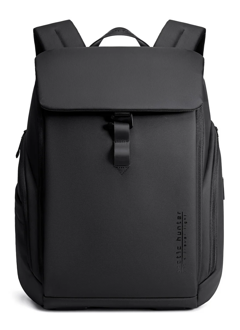 ARCTIC HUNTER Water Resistant Stylish Casual Backpack Anti-Theft Laptop Shoulder Backpack Bag with Built in USB/Earphone Port Travel College Daypack B00558 Black