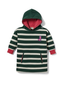 Tchibo Kids Girl Hooded Long Sleeve Sweatshirt, Dark Green  - Image 3