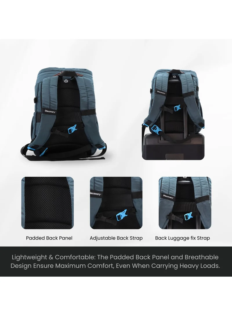 Discovery Discovery ICON 25 L Backpack Steel Blue Padded Laptop Backpack Durable Water Resistent Backpack Hiking Outdoor Travel Backpack For Men And Women