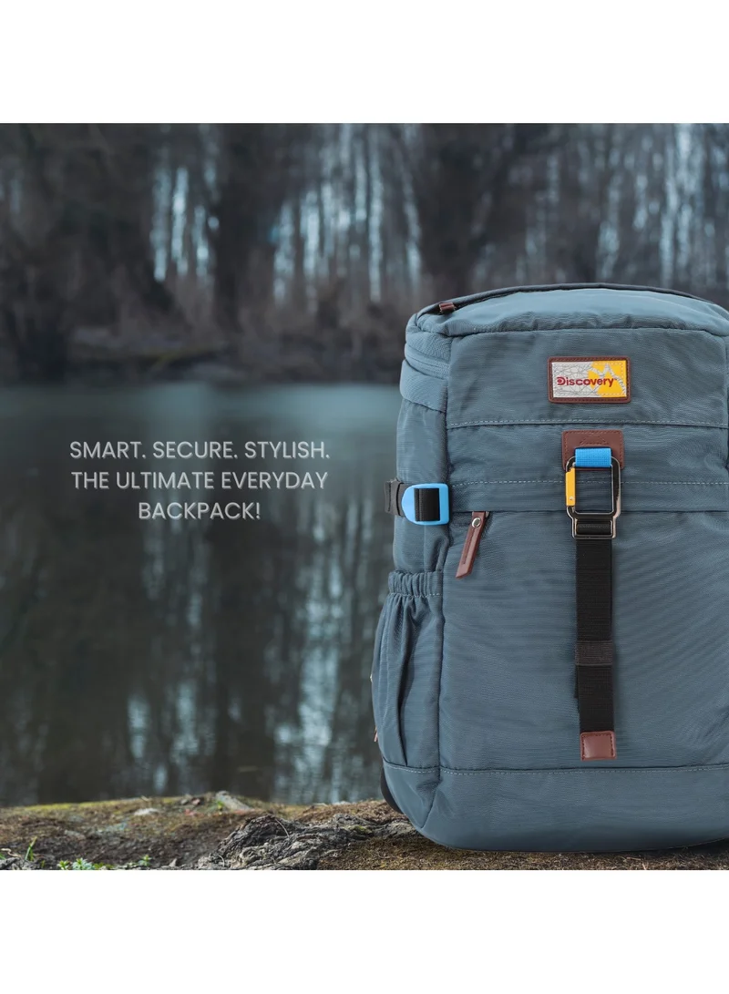 Discovery Discovery ICON 25 L Backpack Steel Blue Padded Laptop Backpack Durable Water Resistent Backpack Hiking Outdoor Travel Backpack For Men And Women