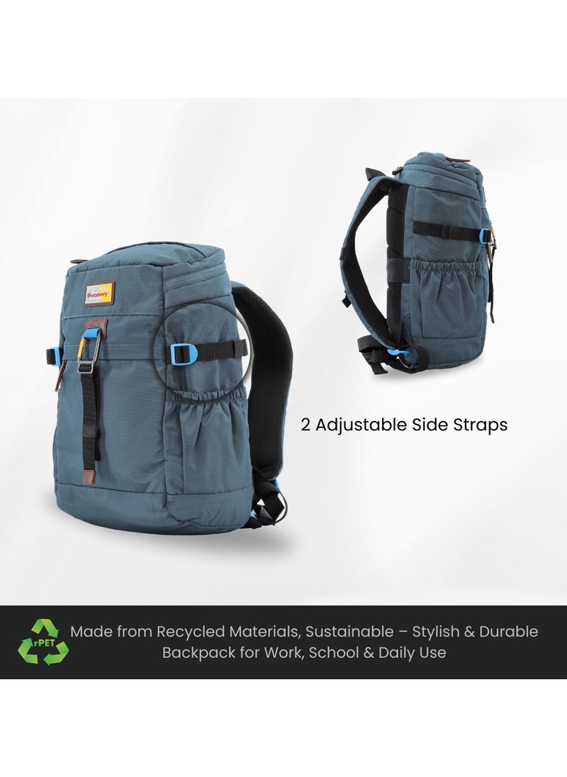 Discovery Discovery ICON 25 L Backpack Steel Blue Padded Laptop Backpack Durable Water Resistent Backpack Hiking Outdoor Travel Backpack For Men And Women  - Image 5