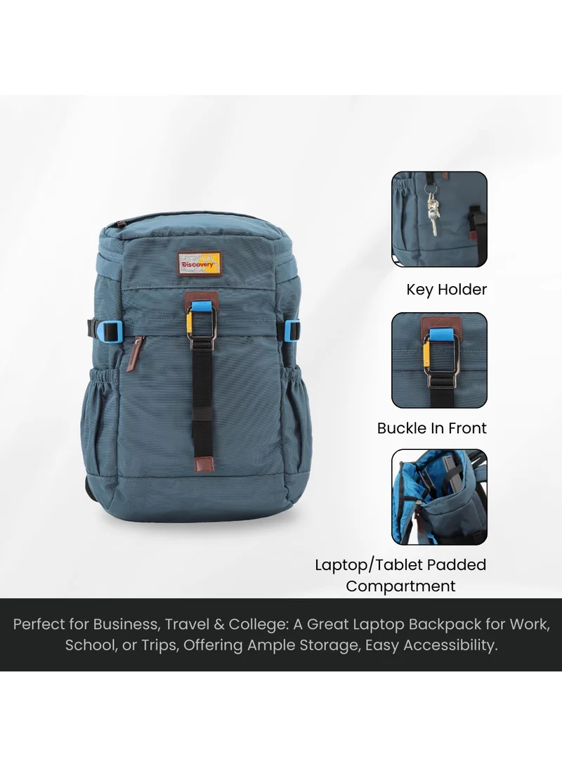 Discovery Discovery ICON 25 L Backpack Steel Blue Padded Laptop Backpack Durable Water Resistent Backpack Hiking Outdoor Travel Backpack For Men And Women
