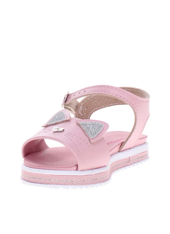 موليكينها صنادل أطفال بناتي موليكينها بحزام خلفي وردي صنع في البرازيل