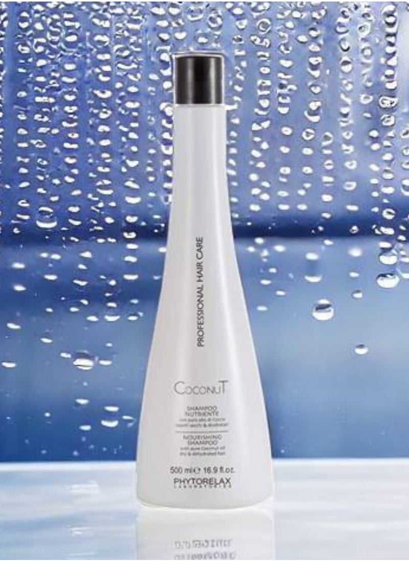Phytorelax Nourishing coconut shampoo for dry hair deep hydration complete nourishment and stunning shine 500ml the perfect choice for daily care  - Image 5