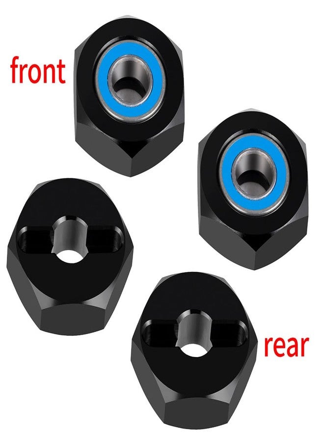 MOHERO 4Pcs 12mm Wheel Hex Hub Adapters Aluminum Alloy Wheel Spacers for 1/16 Losi Mini JRX2 & JRXT Upgrade Parts - Image 3