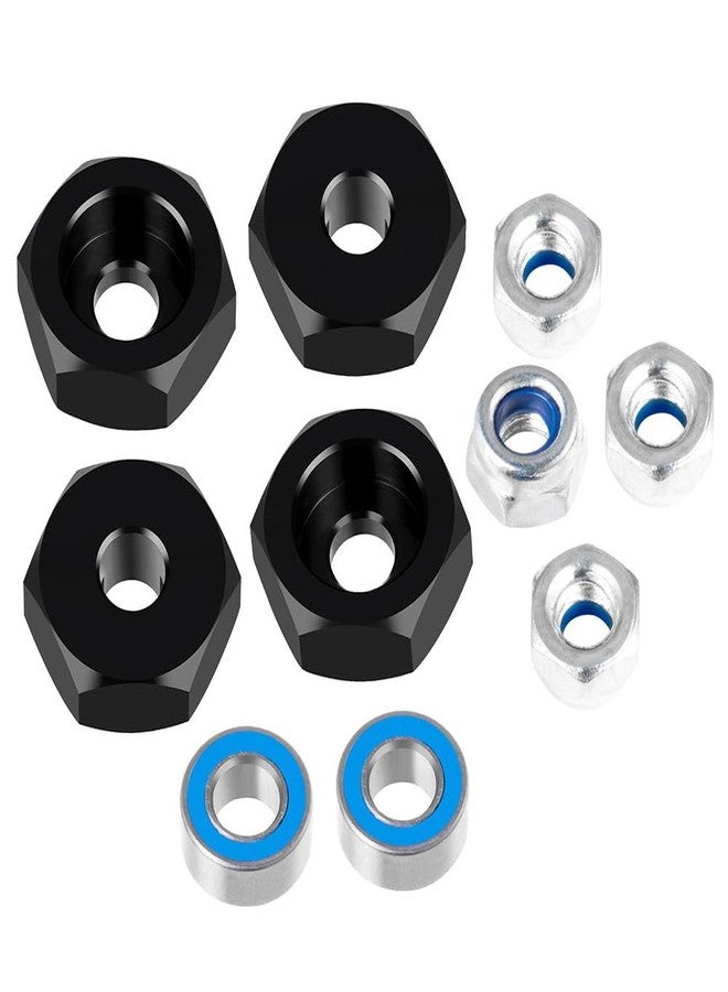 MOHERO 4Pcs 12mm Wheel Hex Hub Adapters Aluminum Alloy Wheel Spacers for 1/16 Losi Mini JRX2 & JRXT Upgrade Parts - Image 1