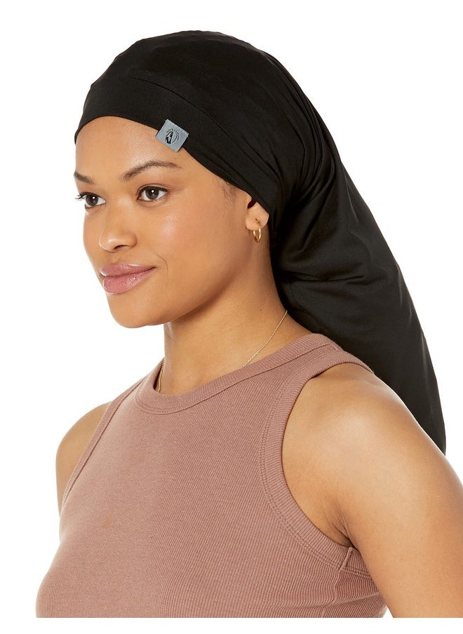 My Fairy Black Mother Fairy Black Mother Dreadlocks Locs Cap (Black, Extra Large)  - Image 4