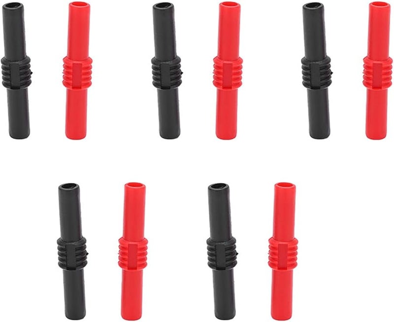 مقابس موز 4 مم U22 محول تمديد PVC 10 قطع اختبار كهربائي 42 مم - Image 1