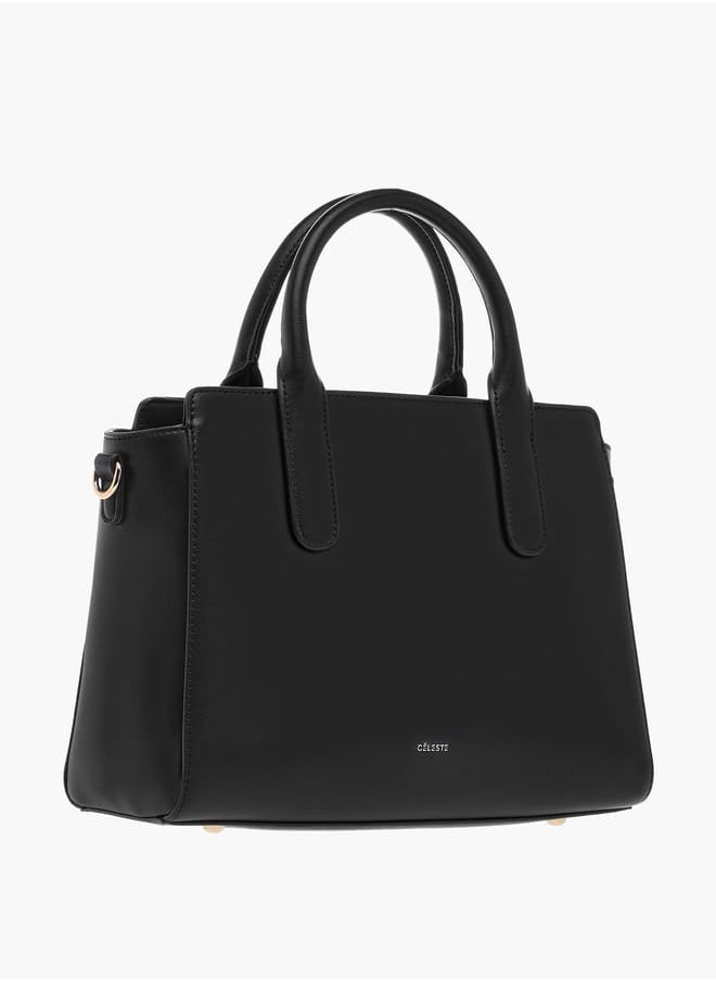 Celeste Animal Textured Tote Bag with Zip Closure and Handles  - Image 3