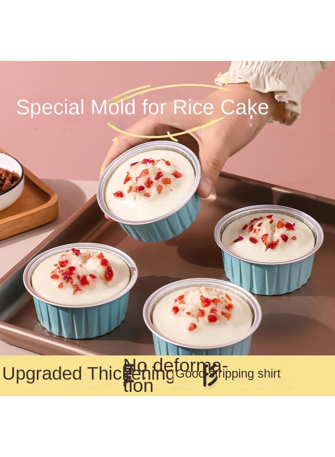 Bluejw Air Fryer Practical Tin Paper Cup Bowl Oven Baking Household High Temperature Resistant Egg Tart Pudding Small Cake Mold - Image 2
