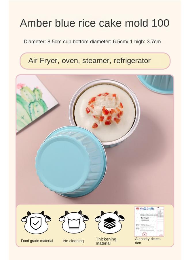 Bluejw Air Fryer Practical Tin Paper Cup Bowl Oven Baking Household High Temperature Resistant Egg Tart Pudding Small Cake Mold - Image 1