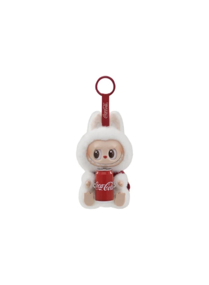 general Cola Labubu doll blind box three generations sitting Coca-Cola series pendant plush vinyl labubu blind box - Image 3