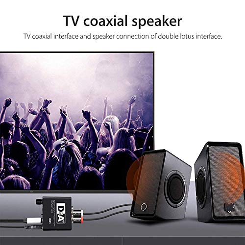Tobo DAC Volume Adjustable Digital to Analog Optical Toslink to Analog HiFi Amplifier/Coaxial to Optical 3.5mm L/R Digital to Analog Audio Converter with Volume Control - TD-462H - Image 4