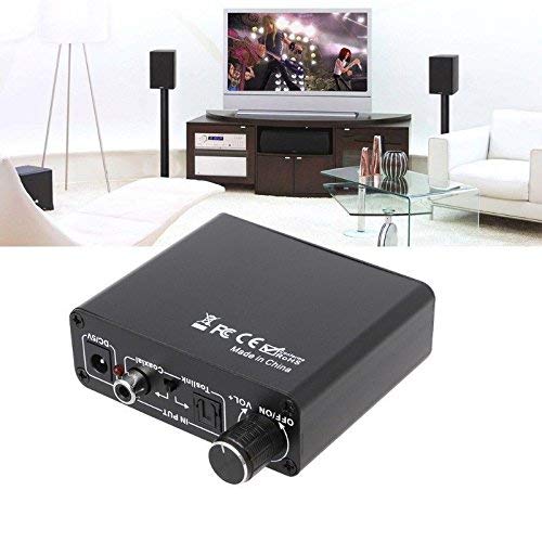 Tobo DAC Volume Adjustable Digital to Analog Optical Toslink to Analog HiFi Amplifier/Coaxial to Optical 3.5mm L/R Digital to Analog Audio Converter with Volume Control - TD-462H - Image 3