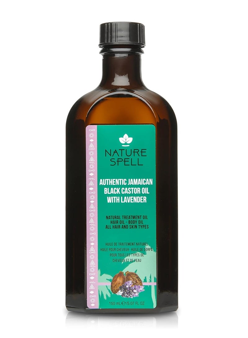نايتشر سبيل زيت طبيعي لنمو الشعر وتغذية البشرة بخلاصة الخروع الجامايكي واللافندر – 150 مل - Image 1