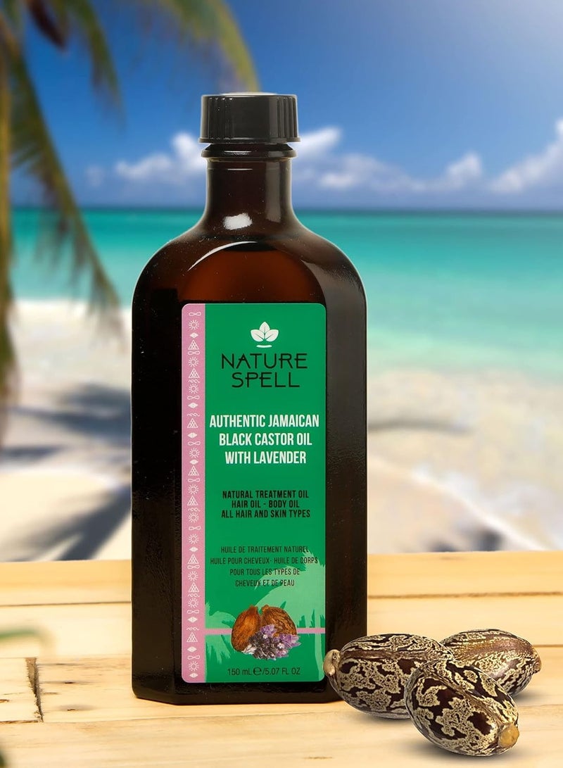 نايتشر سبيل زيت طبيعي لنمو الشعر وتغذية البشرة بخلاصة الخروع الجامايكي واللافندر – 150 مل - Image 4