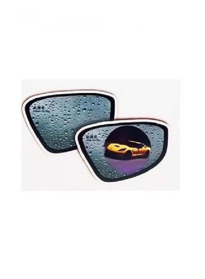 Generic Anti-Fog Film For Car Side Mirrors - 2 Pcs - Image 1