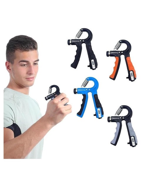 Hand Grip Strengthener Couting Adjustable Hand Gripper Finger Exerciser Forearm Strengthener Adjustable Resistance Wrist Gripper Strength & Grip Exerciser for Finger and Arm Exercises